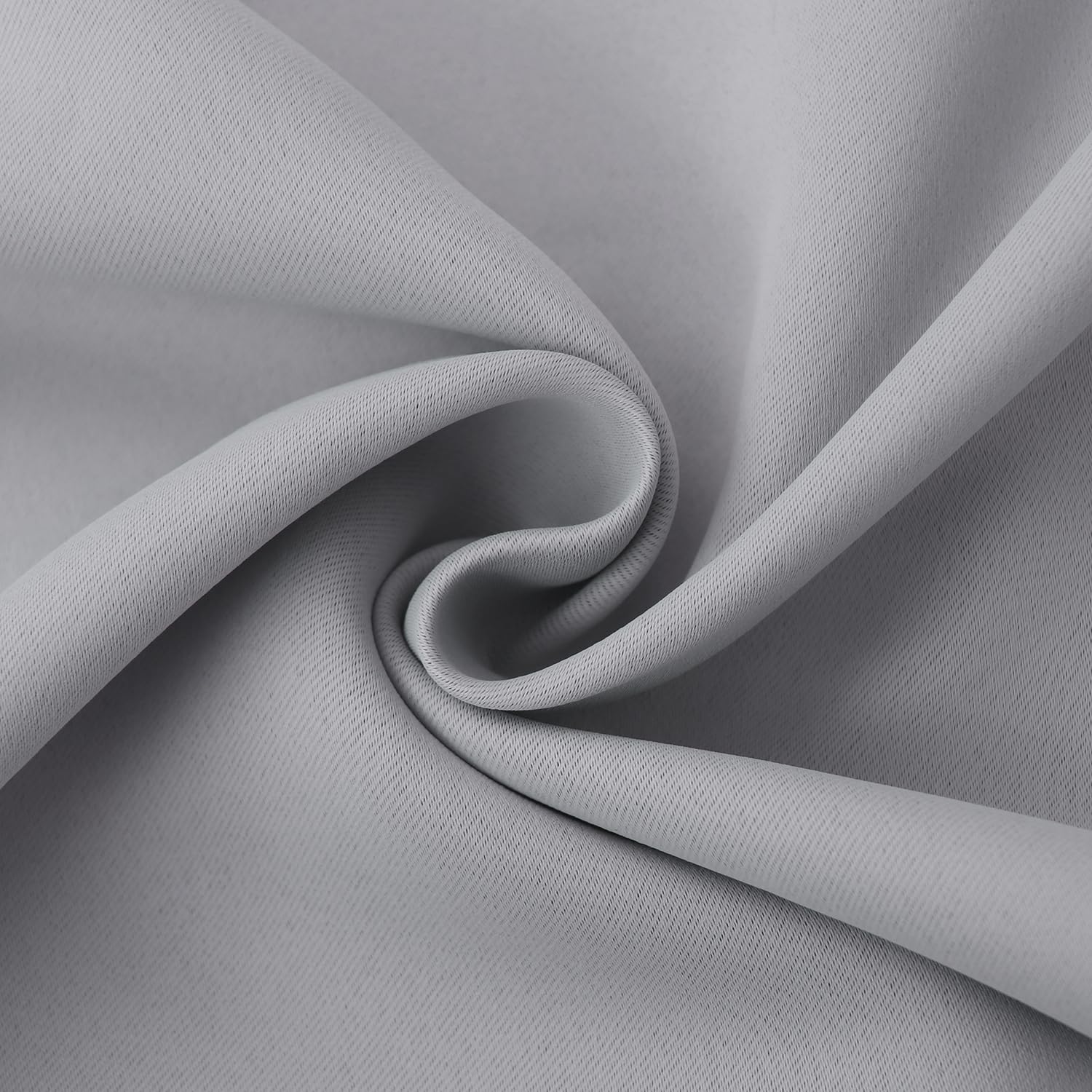 Bgment Light Grey Blackout Curtains 90 Inches Length - Rod Pocket Room Darkening Window Drapes For Bedroom Living Room Office, 2 Panels, 52 X 90 Inch