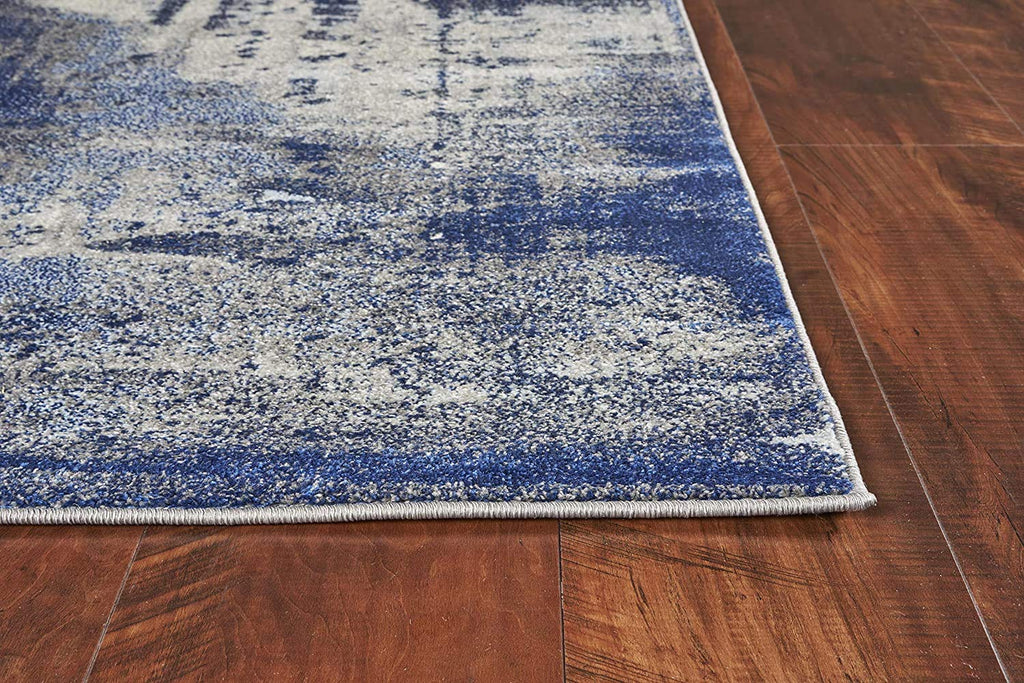 HomeRoots 99' X 122' Ice Blue Polypropylene Rug