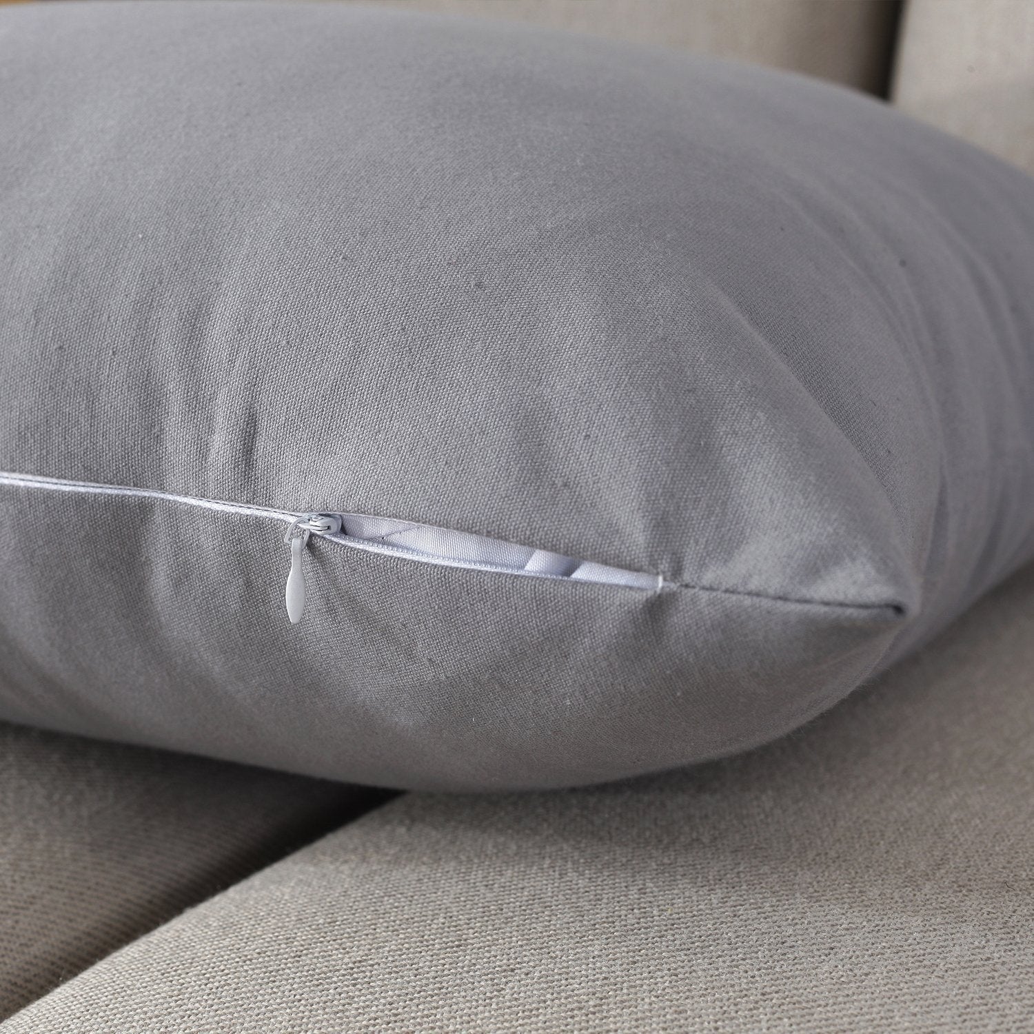 Taoson 100% Cotton Canvas Home Decorative Square Throw Pillow Cover Cushion Covers Pillowcase, Home Decor Decorations For Sofa C