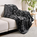 Bearhug Electric Heated Blanket Heating Blanket Throw Size 50' X 60' Warm Blanket Winter Warmer Reversible Faux Fur & Sherpa,