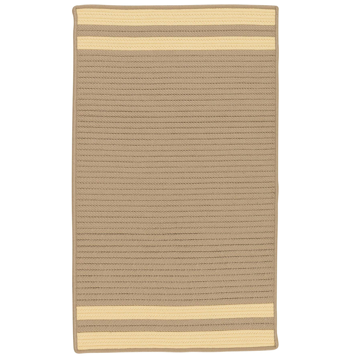 Colonial Mills Denali End Stripe Area Rug, 6X9, Yellow