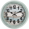 ZENFUN 12 Rustic Wall Clock, Silent Non Ticking Clock Quartz Wall Clock Battery Operated, Country Style Wall Decoration for Ki