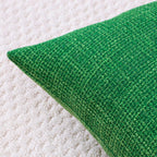 Otostar Linen Throw Pillow Covers Set Of 2 Decorative Lumbar Pillowcases Cushion Covers 16X24 Inch For Home Decor Sofa Bedroom Car 40 X 60 Cm Green