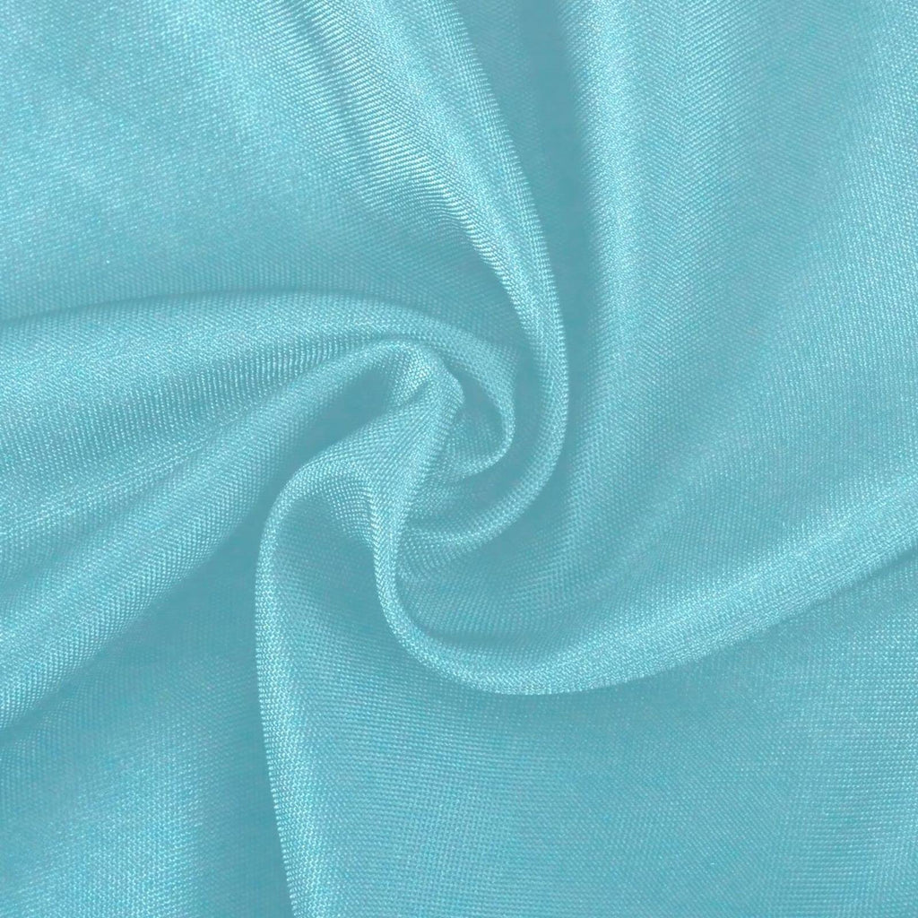 Qilmy Blue Solid Color Outdoor Tablecloth 60 Inch Waterproof Round Tablecloth With Umbrella Hole And Zipper For Backyard Party B