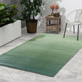 Fab Habitat Ombre Outdoor Rug - Waterproof, Fade Resistant, Crease-Free - Premium Recycled Plastic - Striped - Patio, Porch, Dec