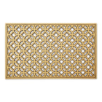 Dii Rubber Doormats Collection All Weather, 18X30, Gold Double Ring