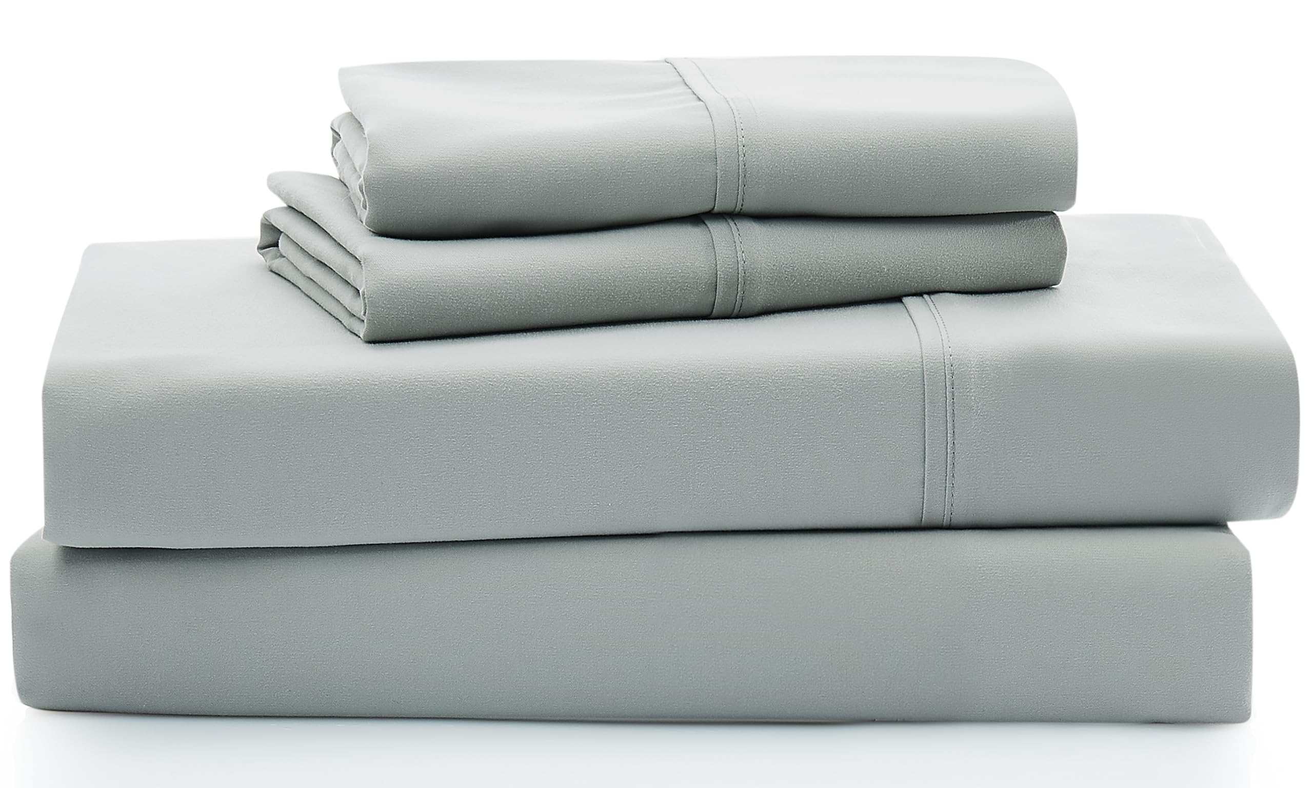 Ugg Hedi Full Sheet Set 4-Piece Luxury Cooling Sheets Deep Pockets Premium Bedding With 2 Pillow Shams Hypoallergenic Machine Washable Soft Lightweight Bed Set For Bedroom, Full, Mineral Green