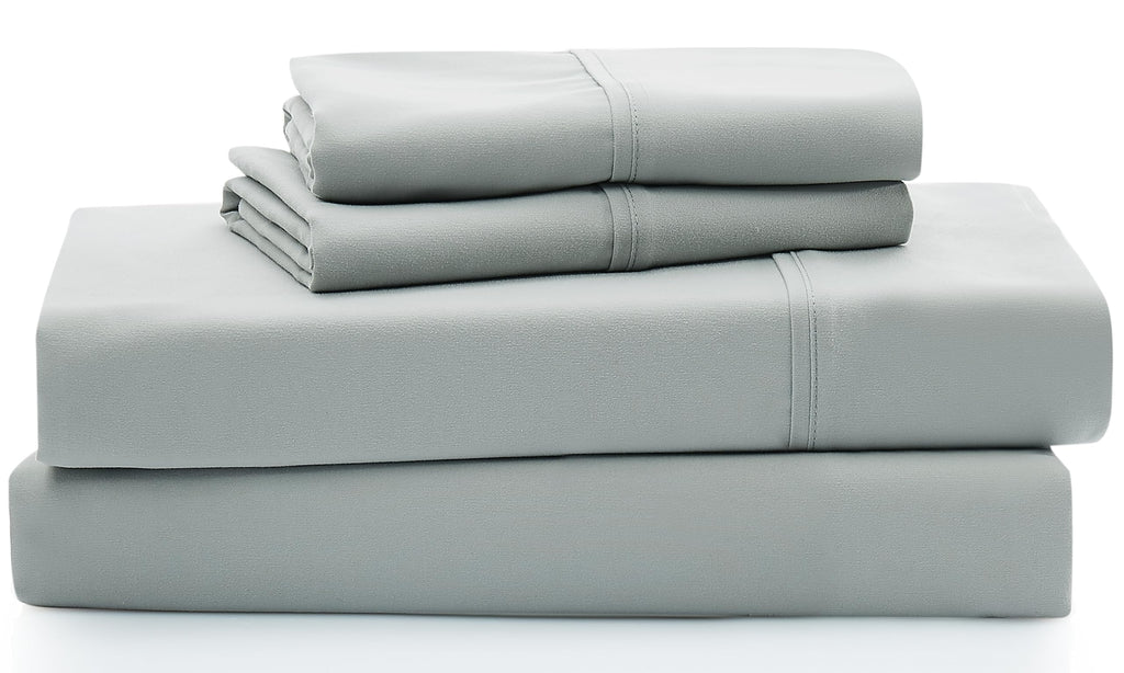 UGG Hedi Cali King Sheet Set - 4-Piece Luxury Cooling Sheets, Deep Pockets, Hypoallergenic, Mineral Green, Soft & Lightweight Bedding