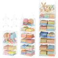 Extended Width Hanging Closet Organizer, 8 Tier Wire Storage Shelves