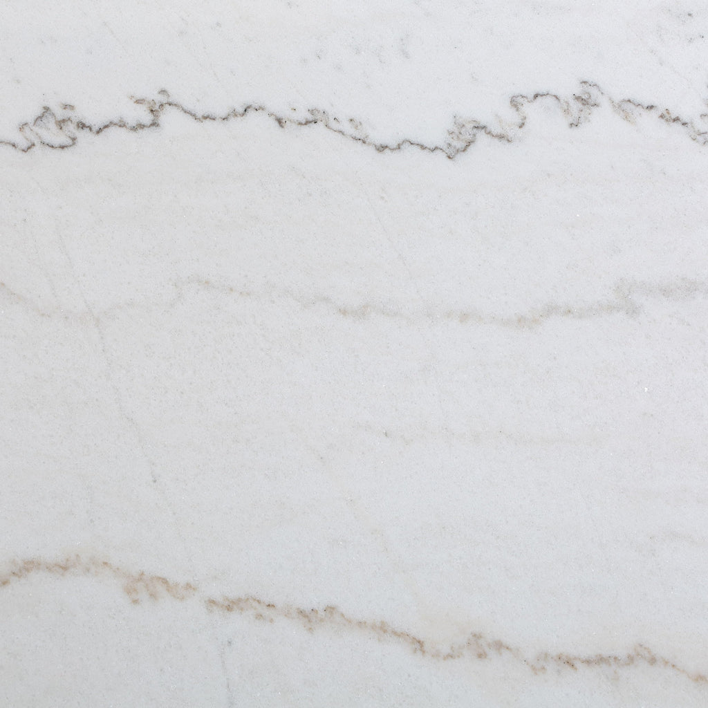 Coaster Home Furnishings Aldrich Counter Height Trestle Base Dining Table with Genuine White Marble Top Dark Brown