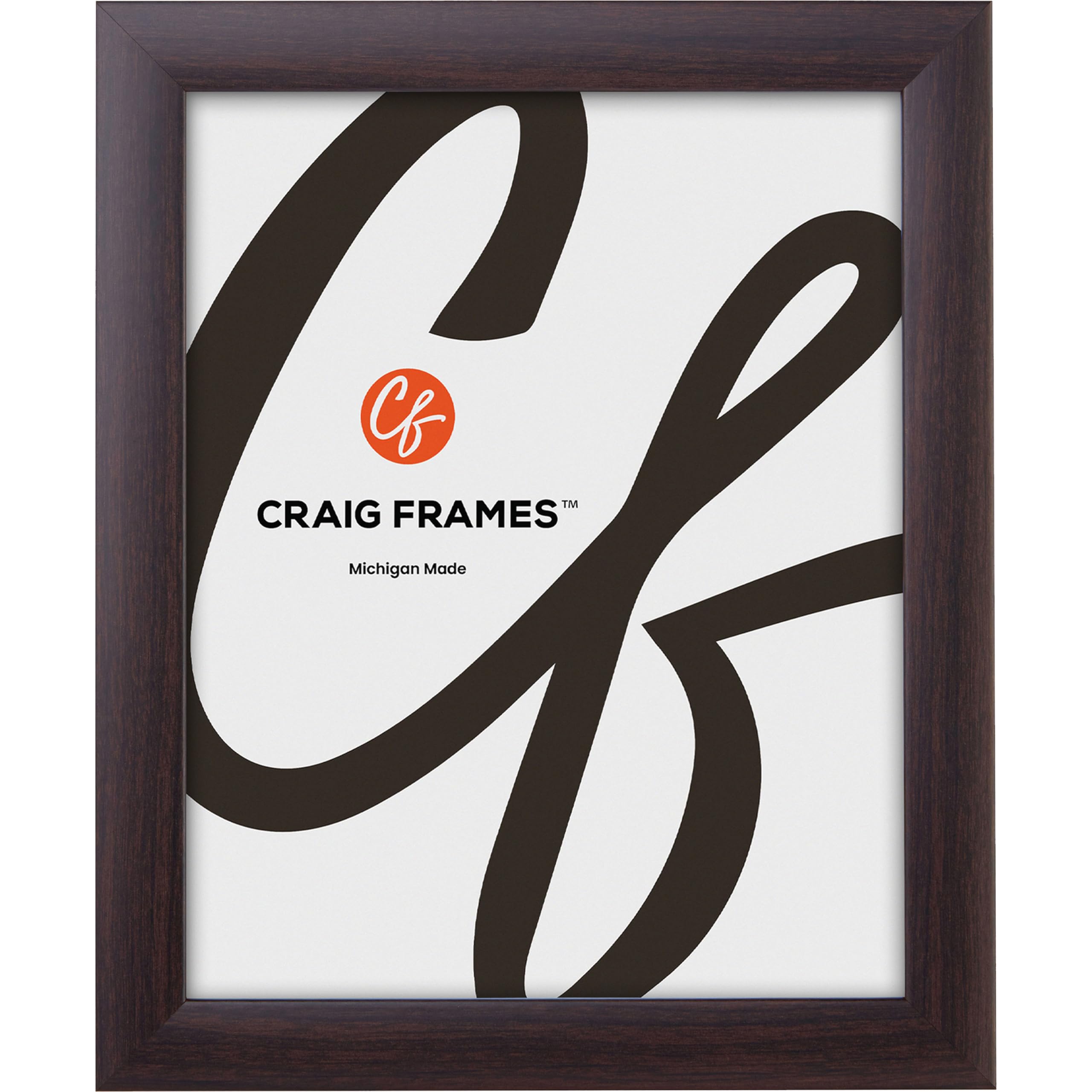 Craig Frames Contemporary, 9x14 Picture Frame, Brazilian Walnut