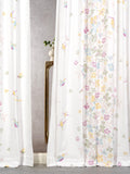 Tranquebar Curtain Co. Window Curtains 6 Feet, 6065% Room Darkening, PinkYellow Floral Print, Cotton Curtains for Window, Cott