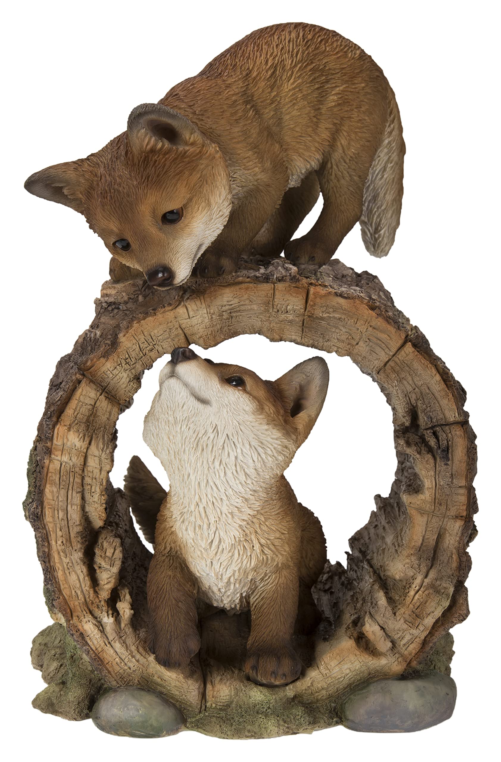 Hi-Line Gift Fox Pups Playing