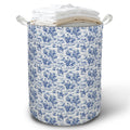 TAZSWDMM Chinoiserie Western Cowboy Laundry Basket Hamper, Blue and White Toile Rodeo Cowboy Western Foldable Clothes Toys Books