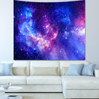 Blacklight Galaxy Tapestry For Bedroom Aesthetic Space Starry Sky Stars Universe Backdrop Black Light Poster Decor Wall Hanging