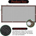 Shade Cloth - Outdoor Sun Shade With Grommets,Garden Shade Netting For Plants Heat Protection Greenhouse Patio Dog Kennel Chicke
