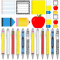 Thenshop 24 Pcs Teacher Appreciation Gifts Funny Teacher Appreciation Sticky Notes Ballpoint Pen Notepad Self Adhesive Writing T