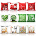 Lumina Garden 12 Pcs Valentine's Day Throw Pillow Covers St. Patrick's Day Pillow Covers 18 x 18 Inch Easter Throw Pillowcase Bu
