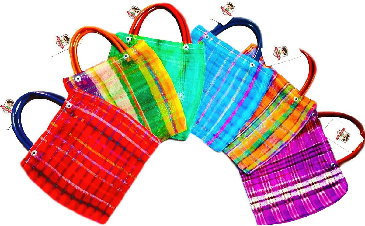 Alondra's Imports? NEW (TM) Uniquely Designed, Mini Mexican Tote Favor Bags (Mexican Candy Bags - Mexican Mercado Bags - Mexican