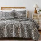 Southshore Fine Living, Inc. Ashanti Collection Oversized Quilt Queen Bedding Set Lightweight, Soft Coverlet Bedspread 3-Piece W