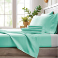 Bamboo Bay 4 Piece Twin Sheets Set - 100% Viscose Made From Bamboo Sheets Twin Size Bed - Soft Cooling Sheets For Hot Sleepers -