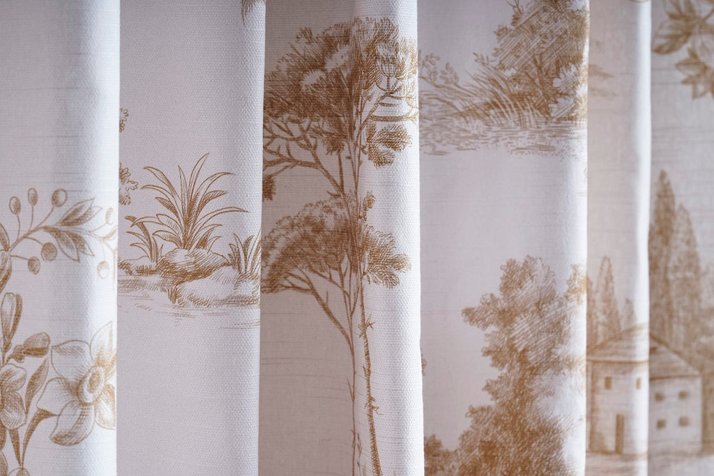 Maison D' Hermine 100% Cotton Curtain Ramage Red Two Panel Curtains For Living Rooms Bedrooms Offices Tailored With A Rod Pocket
