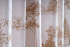 Maison D' Hermine 100% Cotton Curtain Ramage Red Two Panel Curtains For Living Rooms Bedrooms Offices Tailored With A Rod Pocket