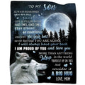 Faivhso To My Son Blanket From Mom Birthday Gifts Graduation Gifts For Son Flannel Blanket For Couch Sofa Bedroom 50'X60'