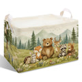 CIAEXRN Cute Animals Collapsible Storage Basket with Handles