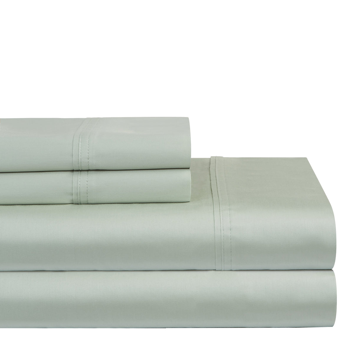 Pointehaven 400 Thread Count Deep Pocket 100% Sheet Set, Twin Xl, Sage