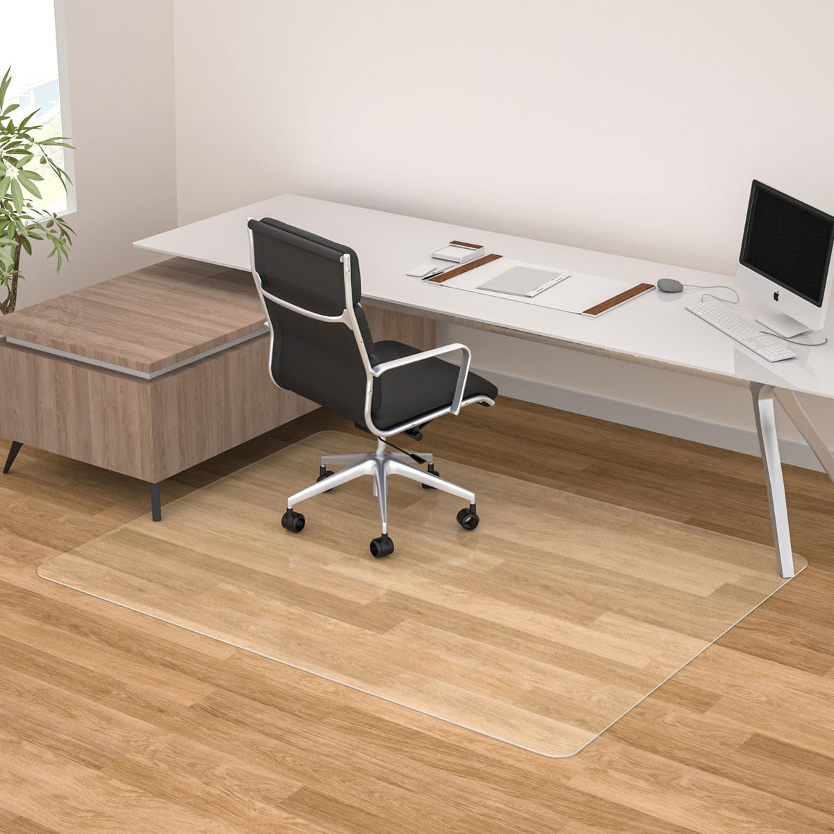 Futurwit Chair Mat For Hardwood Floor, 44    X 58    Large Office Chair Mats, Clear Floor Protector Mat For Office, Easy Glide C