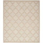 Nourison Easy Care Modern Indoor/Outdoor Cream 9' X 12' Area Rug, Easy Cleaning, Non Shedding, Bed Room, Living Room, Dining Room, Backyard, Deck, Patio (9X12)