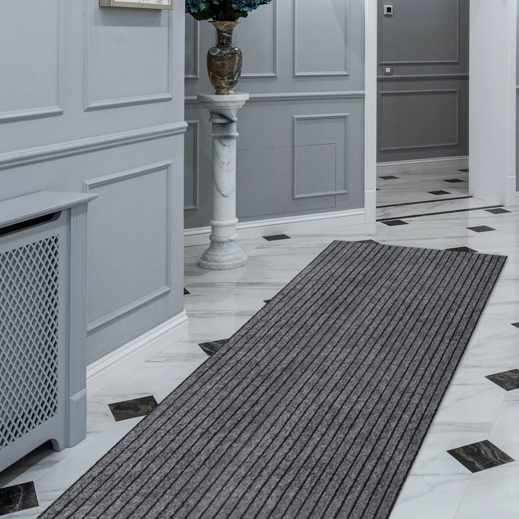 FREADEM Runner Rugs 2' x 19' Indoor Outdoor Carpet Runner, Area Rugs with Anti-Slip Rubber Backing for Aisle Hallway Balcony Gar