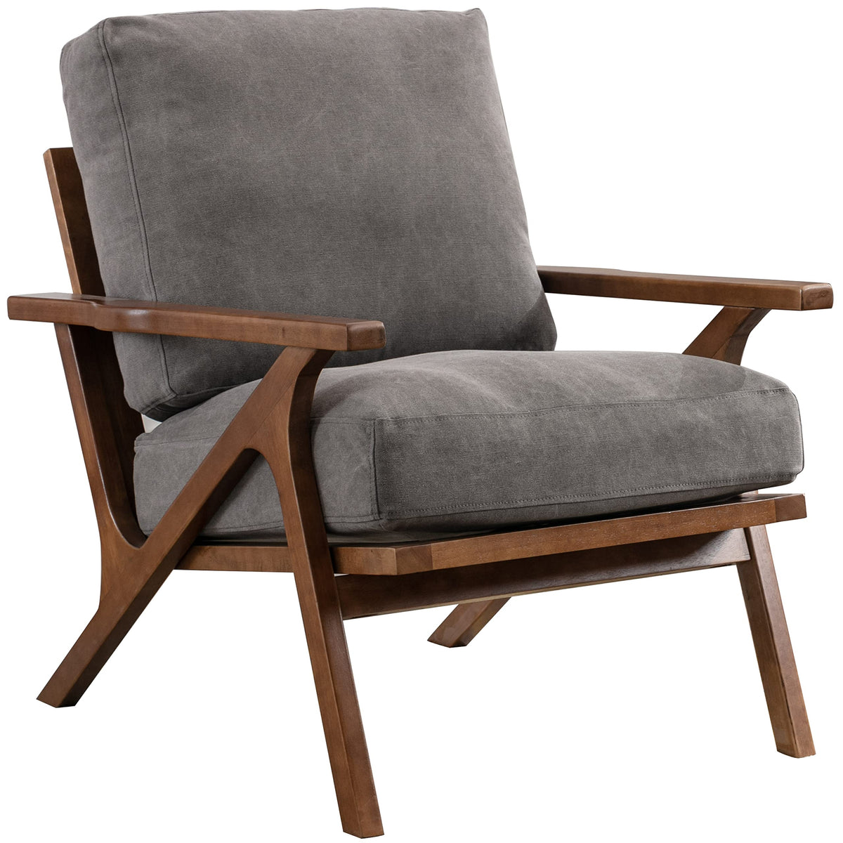 Chairus Mid Century Accent Armchair Modern Upholstered Lounge Chair Compfy Leisure Arm Chair For Living Room Fireplace/Bedroom/R