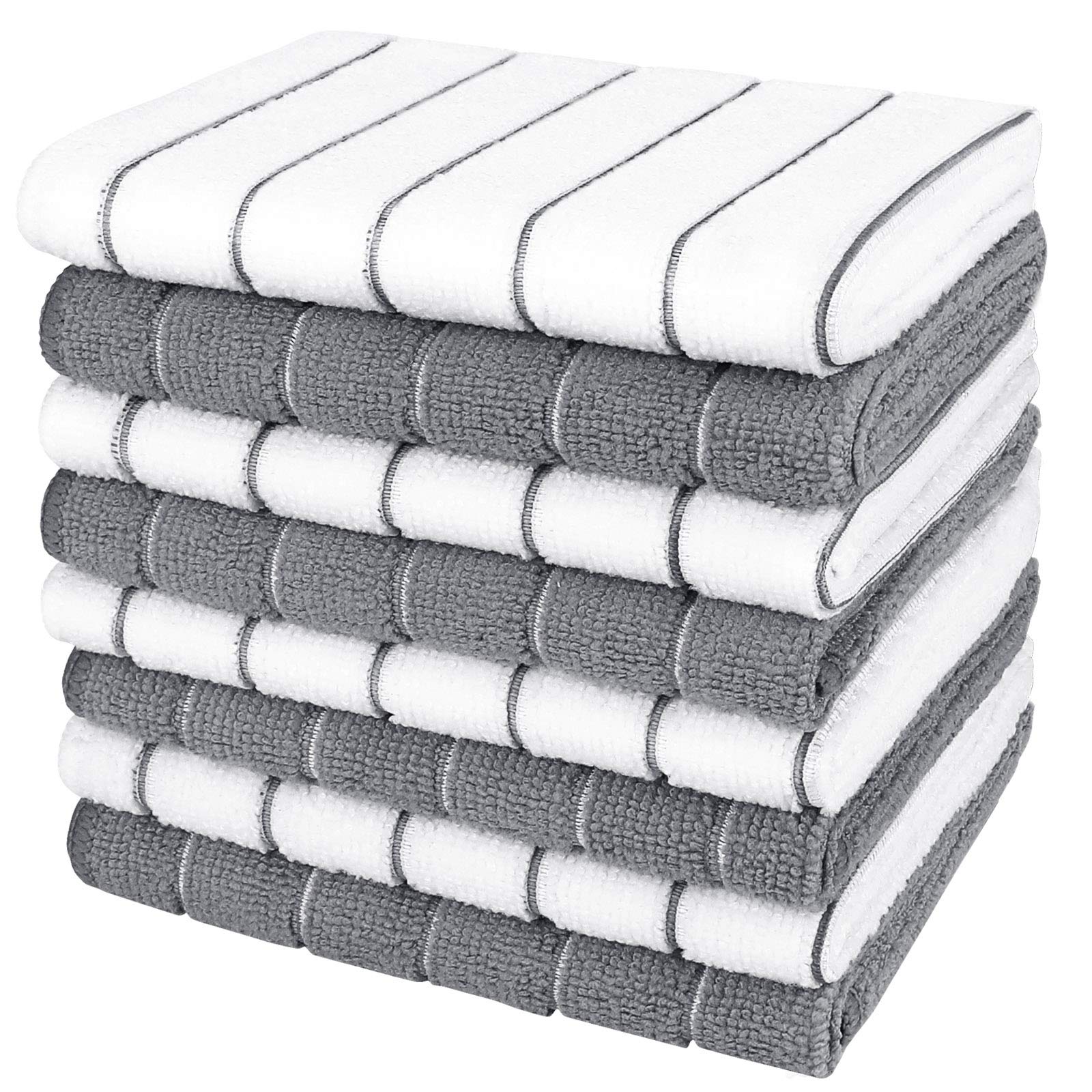 AIDEA Kitchen Towels, Absorbent Dish Towels for Kitchen, Soft Dish Towels for Home, Multi-Purpose Cloths for Household Cleaning 