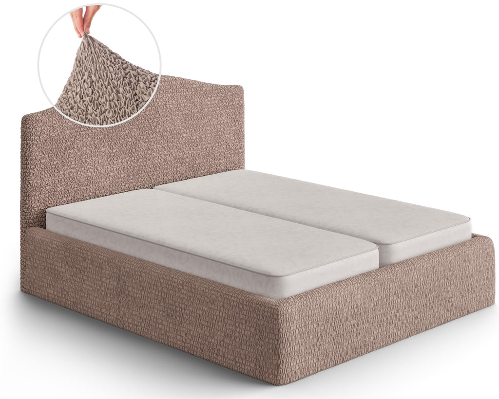 PAULATO BY GA.I.CO. Bed Headboard & Frame Cover - Head Board Covers - Soft Polyester Fabric Cover - 1-Piece Form Fit Stretch Fur