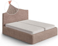 PAULATO BY GA.I.CO. Bed Headboard & Frame Cover - Head Board Covers - Soft Polyester Fabric Cover - 1-Piece Form Fit Stretch Fur