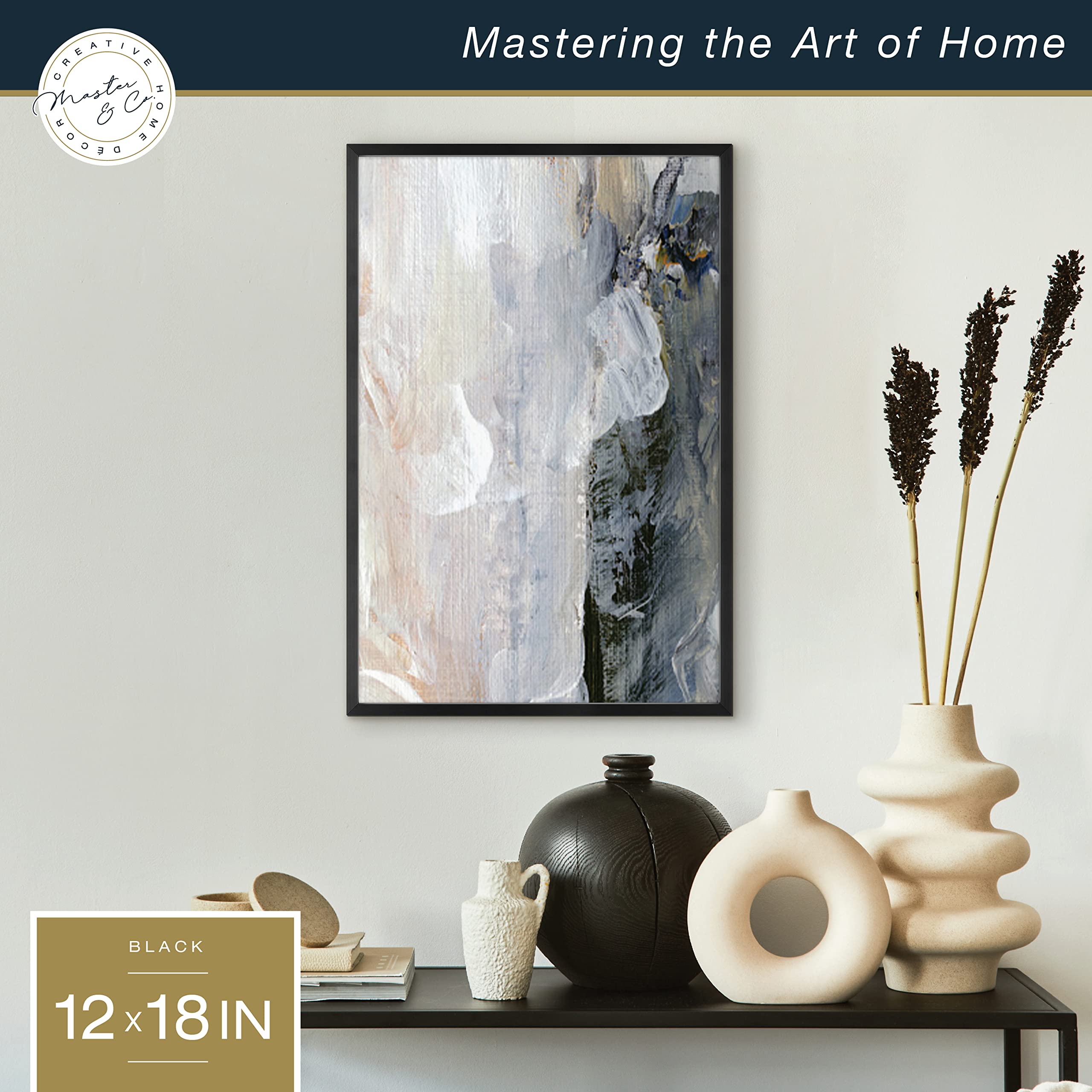 Mcs Master & Co. Foundry Metal Gallery Wall Frame, Black, 12X18 Inch