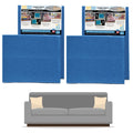 SagsAway 2Pk of Large 1.5in Thick Cushion Inserts for Support of 2 Saggy Seats. Military Grade Foam to Add Thickness and Delay R
