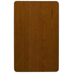 Flash Furniture Wren 30''W x 72''L Rectangular Oak HP Laminate Activity Table - Height Adjustable Short Legs