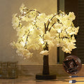 LITBLOOM Cherry Blossom Tree Lights Battery Operated or USB Powered with Timer 18IN 40 Fairy Lights for Wedding Party Table Deco
