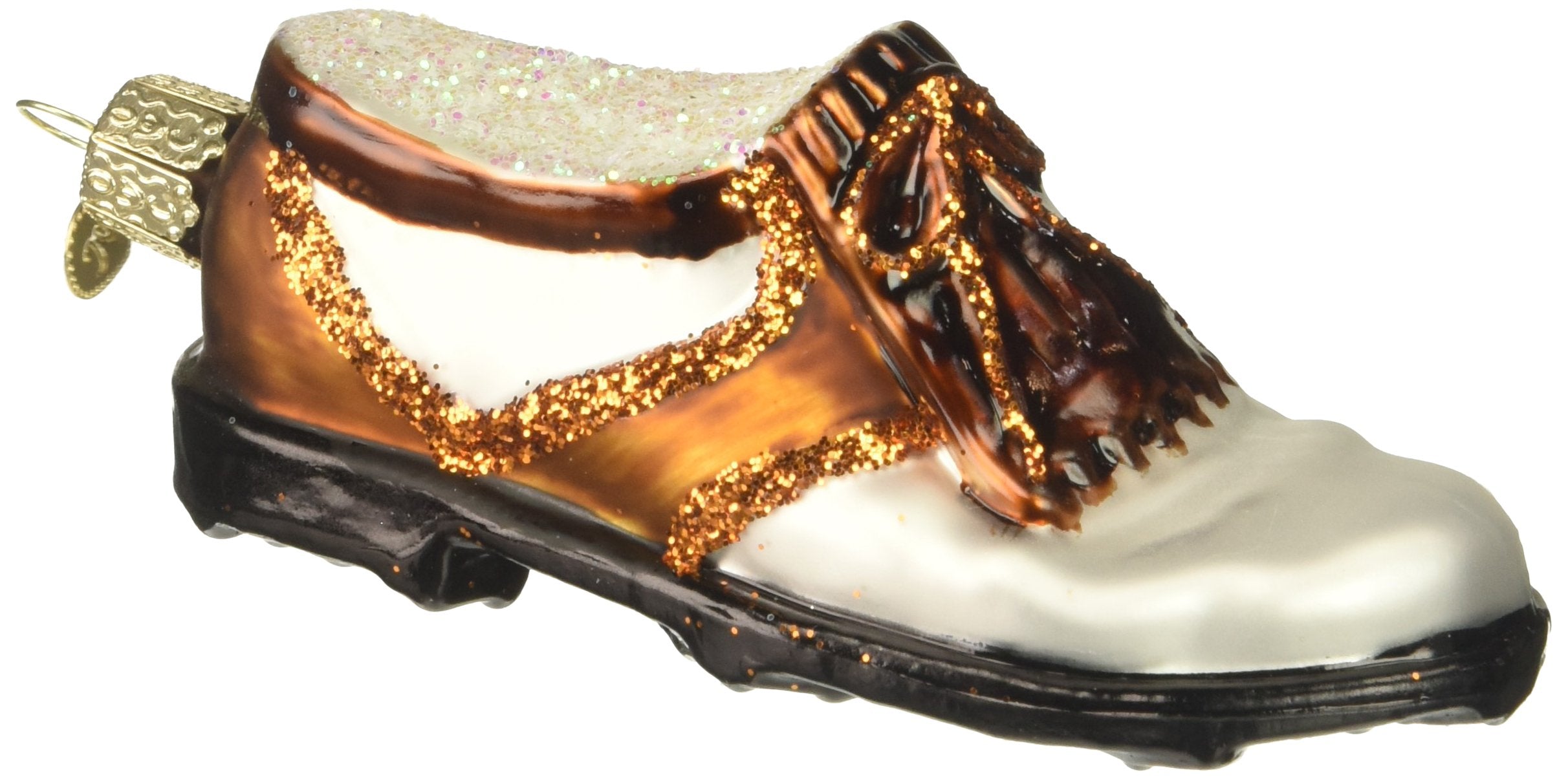 Old World Christmas Golf Shoe Glass Blown Ornament (32021)