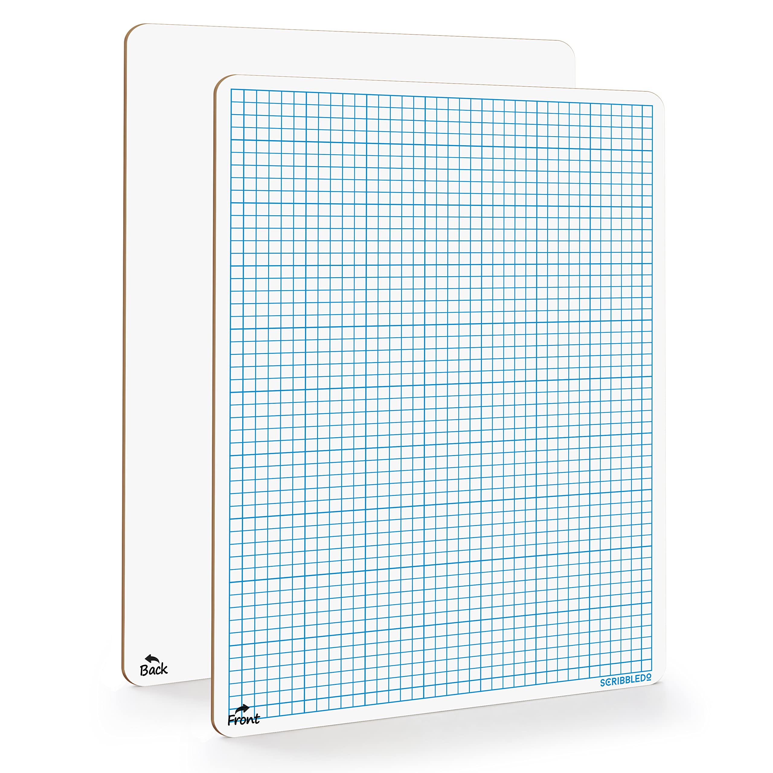 Scribbledo Dry Erase Graph Whiteboard 9' X 12' Double Sided Dry Erase Board With Grid For Home, School, Classroom, Kids And St