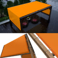 ColourTree 6  x 12  Orange Waterproof Pergola Sun Shade Canopy Replacement Cover UPF50, Commercial Grade 260 GSM Cloth for Out