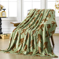 Buryeah Big Foot Sasquatch Gifts Bigfoot Blanket for Men Women Funny Birthday Unique Sasquatch Gifts Vintage Flannel Throws Blan