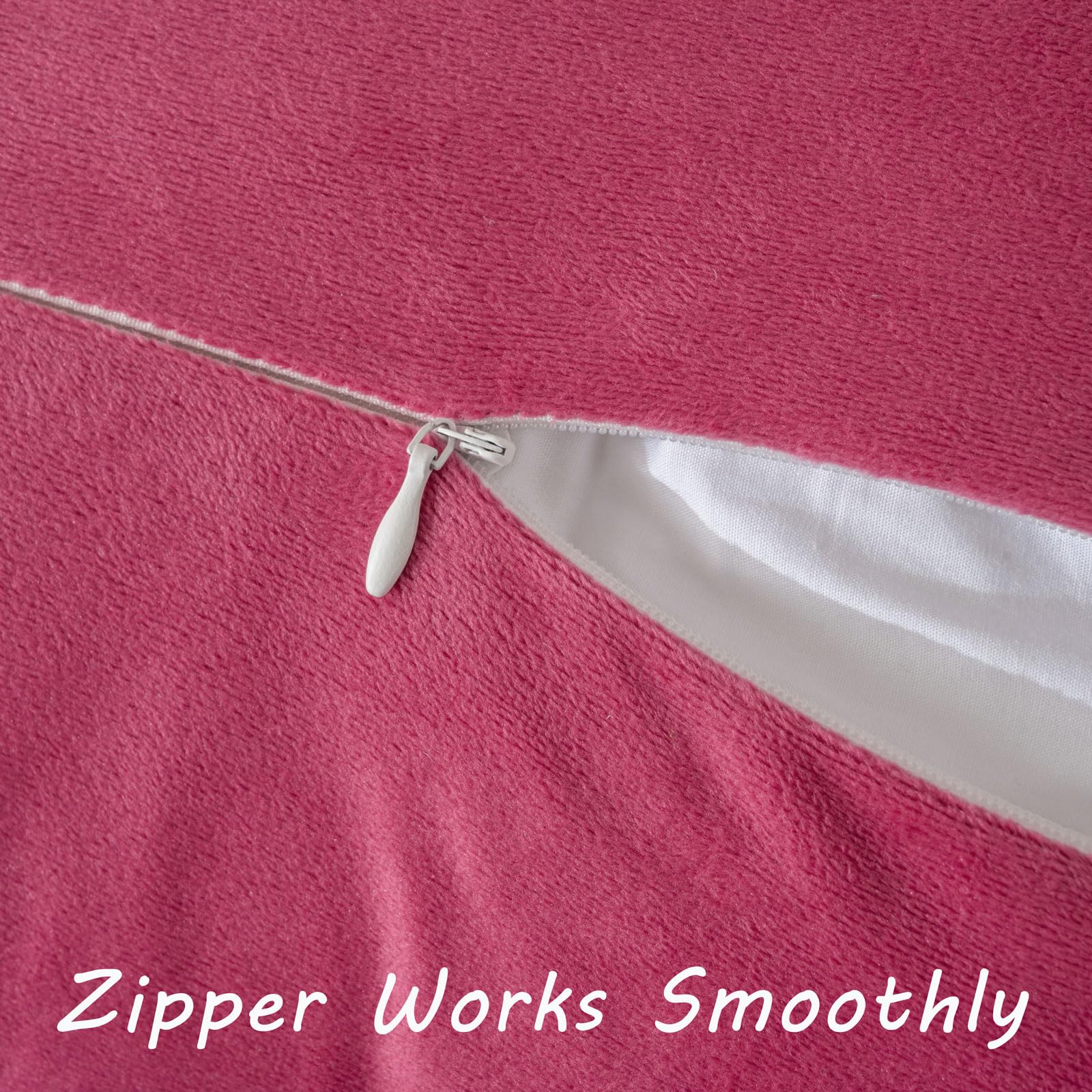 Futei Hot Pink Boho Throw Pillow Covers With Tassels 12X20 Inch Set Of 2,Soft Velvet Lumbar Pillow Cases,Home Decor For Couch Li