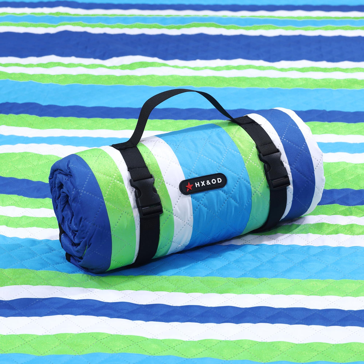 Hx&Od Extra Large Picnic Blanket Outdoor 80   X80    Waterproof Picnic Mat Foldable 3-Layer Camping Blanket Portable With Carry