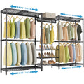 VIPEK X3S Expandable Closet System, Heavy Duty Freestanding Closet Organizer with Shoe Shelves, 5 Hanging Rods & 8 Adjustable Sh