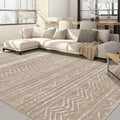 Nakagishi 5x8 Area Rug Living Room: Washable Boho Large Neutral Soft Rugs Farmhouse Stain Resistant Modern Indoor Non-Slip Floor