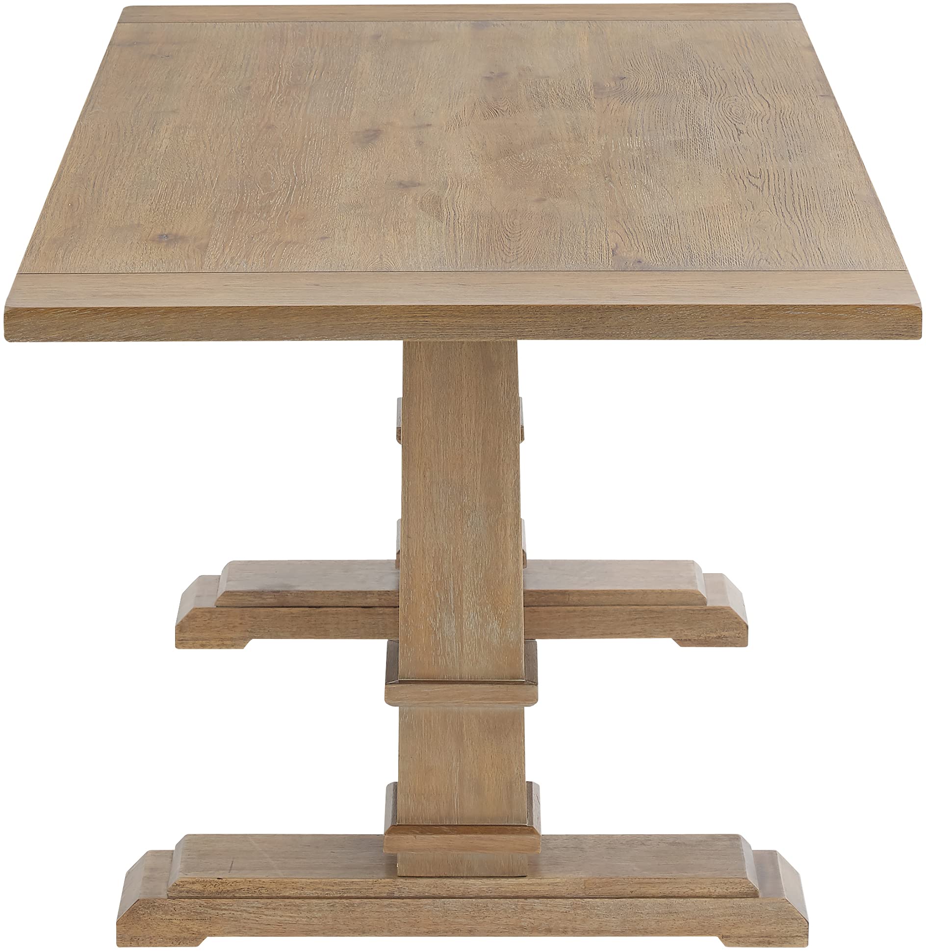 Crosley Furniture Joanna Modern Farmhouse Wood Dining Table, Rustic Brown